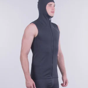 Sharkskin Titanium T2 Full Zip Vest With Hood Male