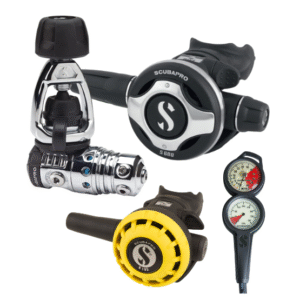 Scubapro Regulator Set MK25/S600, Octopus, 2in1 Gauges