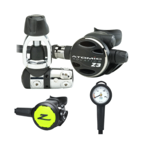 REGULATOR SET ATOMIC AQUATICS Z3 + OCTOPUS ENVOY II + DBT SINGLE GAUGE