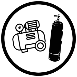 COMPRESSOR & SCUBA TANK