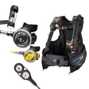 Tusa BCD Crestline Package with Regulator + Octopus + Gauge